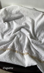 Load image into Gallery viewer, Women's Lakhnavi Handcrafted Mul Chanderi Unstitched Kurta And Dupatta Set - HONC0319457