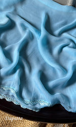 将图像加载到图库查看器中, Women's Lakhnavi Handcrafted Unstitched Cotton Chikankari Suit Material - HONC0239976