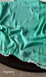 Load image into Gallery viewer, Women's Lakhnavi Handcrafted Unstitched Cotton Chikankari Suit Material - HONC0316589