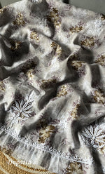 Load image into Gallery viewer, Women's Lakhnavi Handcrafted Cotton Chikankari Kurta And Kurta Dupatta Set - HONC0312693