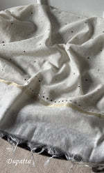 将图像加载到图库查看器中, Women's Lakhnavi Handcrafted Mul Chanderi Semi - stitched Kurta And Dupatta Set- HONC0321822