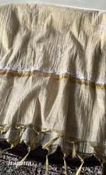 将图像加载到图库查看器中, Women's Lakhnavi Handcrafted Tissue Chanderi Unstitched Chikankari Kurta And Dupatta Set - HONC0328101