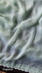 Load image into Gallery viewer, Miral Women's Lakhnavi Handcrafted Unstitched Cotton Chikankari Suit Material - HONC0291825