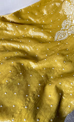 Load image into Gallery viewer, Women's Lakhnavi Handcrafted Tissue Chanderi Semi-Stitched Anarkali And Dupatta Set - HONC0323641