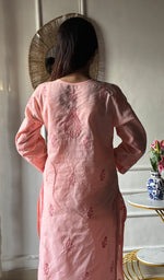Load image into Gallery viewer, Shreea Women's Lakhnavi Handcrafted Cotton Chikankari Kurti - HONC0347158
