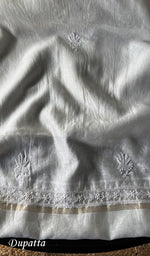 Load image into Gallery viewer, Irum Women's Lakhnavi Handcrafted Mul Chanderi Kurta And Dupatta Set - HONC0270483