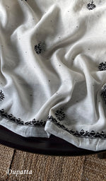 将图像加载到图库查看器中, Shirin Women's Lakhnavi Handcrafted Mul Chanderi Unstitched Kurta And Dupatta Set - HONC0295584