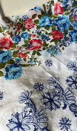 将图像加载到图库查看器中, Women's Lakhnavi Handcrafted Cotton Chikankari Unstitched Kurti Fabric - HONC0284335