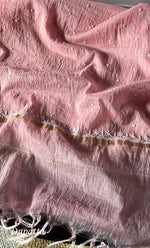 Load image into Gallery viewer, Jazba Women's Lakhnavi Handcrafted Mul Chanderi Kurta And Dupatta Set - HONC0301697