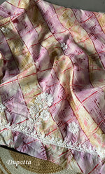 Load image into Gallery viewer, Women's Lakhnavi Handcrafted Cotton Chikankari Kurta And Kurta Dupatta Set - HONC0312685