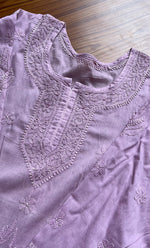 Load image into Gallery viewer, Women's Lakhnavi Handcrafted Cotton Chikankari Top - HONC0214059