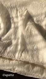 将图像加载到图库查看器中, Women's Lakhnavi Handcrafted Mul Chanderi Unstitched Kurta And Dupatta Set- HONC0297200