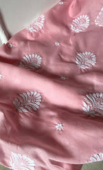 Load image into Gallery viewer, Women's Lakhnavi Handcrafted Cotton Chikankari Unstitched Kurti Fabric - HONC0318764