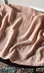Load image into Gallery viewer, Women's Lakhnavi Handcrafted Unstitchd Mul Chanderi Kurta And Dupatta Set - HONC0312993