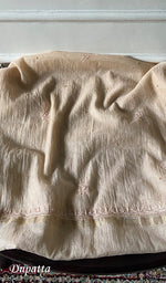 Load image into Gallery viewer, Women's Lakhnavi Handcrafted Mul Chanderi Unstitched Chikankari Full Suit Material - HONC0345053