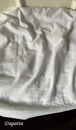 Load image into Gallery viewer, Wajiha Women's Lakhnavi Handcrafted Cotton Chikankari Kurta And Dupatta Set - HONC0212259