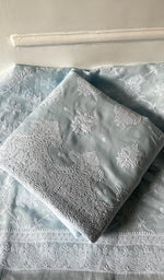 将图像加载到图库查看器中, Women's Lakhnavi Handcrafted Cotton Unstitched Chikankari Full Suit Material - HONC0322458