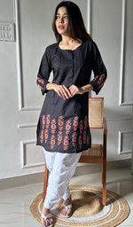 Load image into Gallery viewer, Women's Lucknowi Handcrafted Cotton Chikankari Top - HONC0297381
