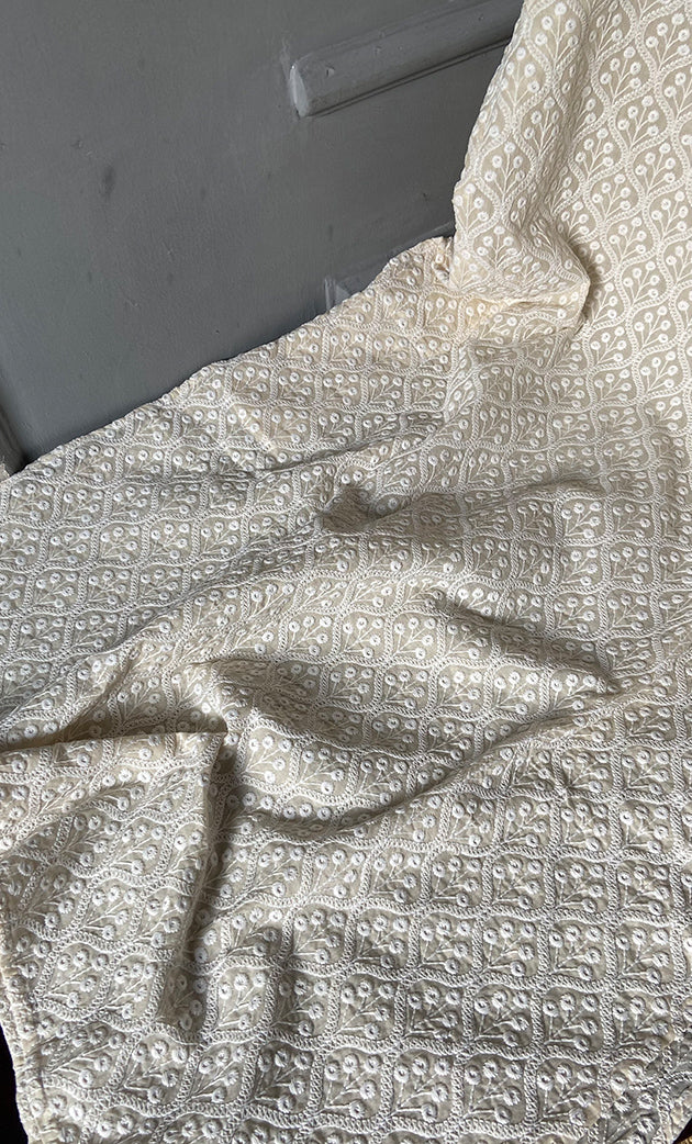 Men's Faux-Georgette Hakoba Kurta - HONC0312462