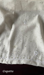 Load image into Gallery viewer, Women's Lakhnavi Handcrafted Mul Chanderi Unstitched Kurta And Dupatta Set - HONC0267974