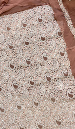 将图像加载到图库查看器中, Parizia Women's Lucknowi Handcrafted Faux-Georgette Chikankari Suit Material - HONC0196185