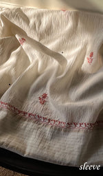 Load image into Gallery viewer, Women's Lakhnavi Handcrafted Maheshwari Mul Chanderi Unstitched Kurta And Dupatta Set - HONC0271870