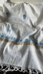 Load image into Gallery viewer, Women's Lakhnavi Handcrafted Mul Chanderi Unstitched Kurta And Dupatta Set - HONC0265850