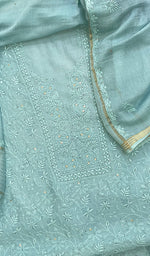 Load image into Gallery viewer, Women's Lakhnavi Handcrafted Mul Chanderi Kurta And Dupatta Set - HONC0202736