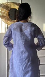 将图像加载到图库查看器中, Anisa Women's Lakhnavi Handcrafted Cotton Chikankari Kurti - HONC0356958