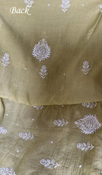 Load image into Gallery viewer, Women's Lakhnavi Handcrafted Mul Chanderi UnStitched Kurta And Dupatta Set - HONC0374449