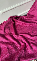 Load image into Gallery viewer, Lucknowi Handcrafted Chanderi Silk Chikankari Unstitched Men's Kurta Fabric - HONC0306348