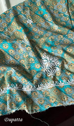 Load image into Gallery viewer, Alveena Women's Lakhnavi Handcrafted Cotton Kurta Dupatta set - HONC0251562