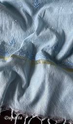 将图像加载到图库查看器中, Women's Lakhnavi Handcrafted Mul Chanderi Chikankari Full Suit Material - HONC0271177