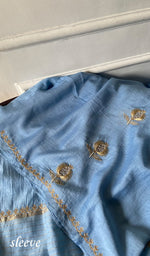 Load image into Gallery viewer, Mahira Women's Lakhnavi Handcrafted Mul Chanderi Unstitched Chikankari Full Suit - HONC0355232