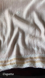将图像加载到图库查看器中, Women's Lakhnavi Handcrafted Maheshwari Mul Chanderi Kurta And Dupatta Set - HONC029002