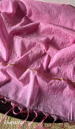 将图像加载到图库查看器中, Women's Lakhnavi Handcrafted Mul Chanderi Chikankari Full Suit Material - HONC0282292