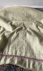 Load image into Gallery viewer, Women's Lakhnavi Handcrafted Mul Chanderi Unstitched Chikankari Full Suit Material - HONC0326123