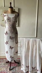 Load image into Gallery viewer, Women's Lakhnavi Handcrafted Mul Chanderi Unstitched Kurta And Dupatta Set - HONC02798120