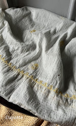 Load image into Gallery viewer, Women's Lakhnavi Handcrafted Mul Chanderi Semi - Stitched Angrakha And Dupatta Set - HONC0284715