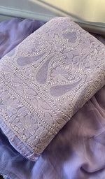 Load image into Gallery viewer, Alayna Women's Lakhnavi Handcrafted Unstitched Cotton Chikankari Suit Material - HONC0294231