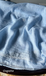 将图像加载到图库查看器中, Sehmat Women's Lakhnavi Handcrafted Kota Cotton Semi - Stitched Kurta And Dupatta Set - HONC0301709