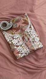 Load image into Gallery viewer, Women's Lakhnavi Handcrafted Cotton Chikankari Suit Material- HONC0194340