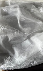 将图像加载到图库查看器中, Women's Lakhnavi Handcrafted Organza Chikankari Unstitched Kurta And Dupatta Set - HONC0249870
