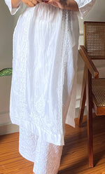 Load image into Gallery viewer, Women's Lucknowi Handcrafted Cotton Chikankari Palazzo - HONC0254843