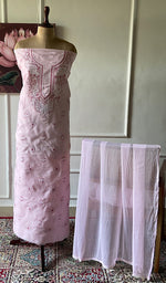 Load image into Gallery viewer, Women's Lakhnavi Handcrafted Unstitched Cotton Chikankari Suit Material - HONC0351044