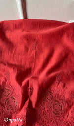 Load image into Gallery viewer, Women's Lakhnavi Handcrafted Mul Chanderi Unstitched Kurta And Dupatta Set - HONC0277039