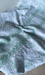 将图像加载到图库查看器中, Women's Lakhnavi Handcrafted Cotton Chikankari Unstitched Kurti Fabric - HONC0318051