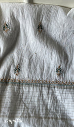将图像加载到图库查看器中, Women's Lakhnavi Handcrafted Mul Chanderi Semi - Stitched Kurta And Dupatta Set - HONC0266952