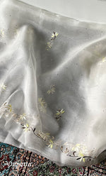 将图像加载到图库查看器中, Alfia Women's Lakhnavi Handcrafted Pure Organza Chikankari Unstitched Kurta And Dupatta Set- HONC0329249