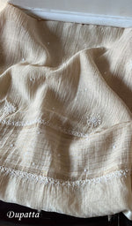 Load image into Gallery viewer, Women's Lakhnavi Handcrafted Mul Chanderi UnStitched Kurta And Dupatta Set - HONC0298039